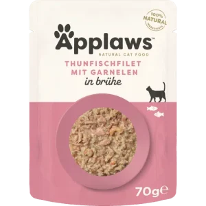 Applaws Natural Cat Pouches Thunfischfilets & Pazifik Garnelen 70 g